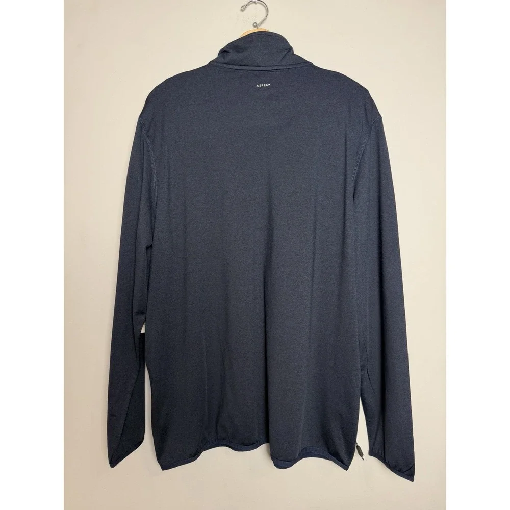 Aspen Lot‎ Of 2 Men's Quarter Zip Pullover Golf Sweaters Size XL Blue Tan NEW
